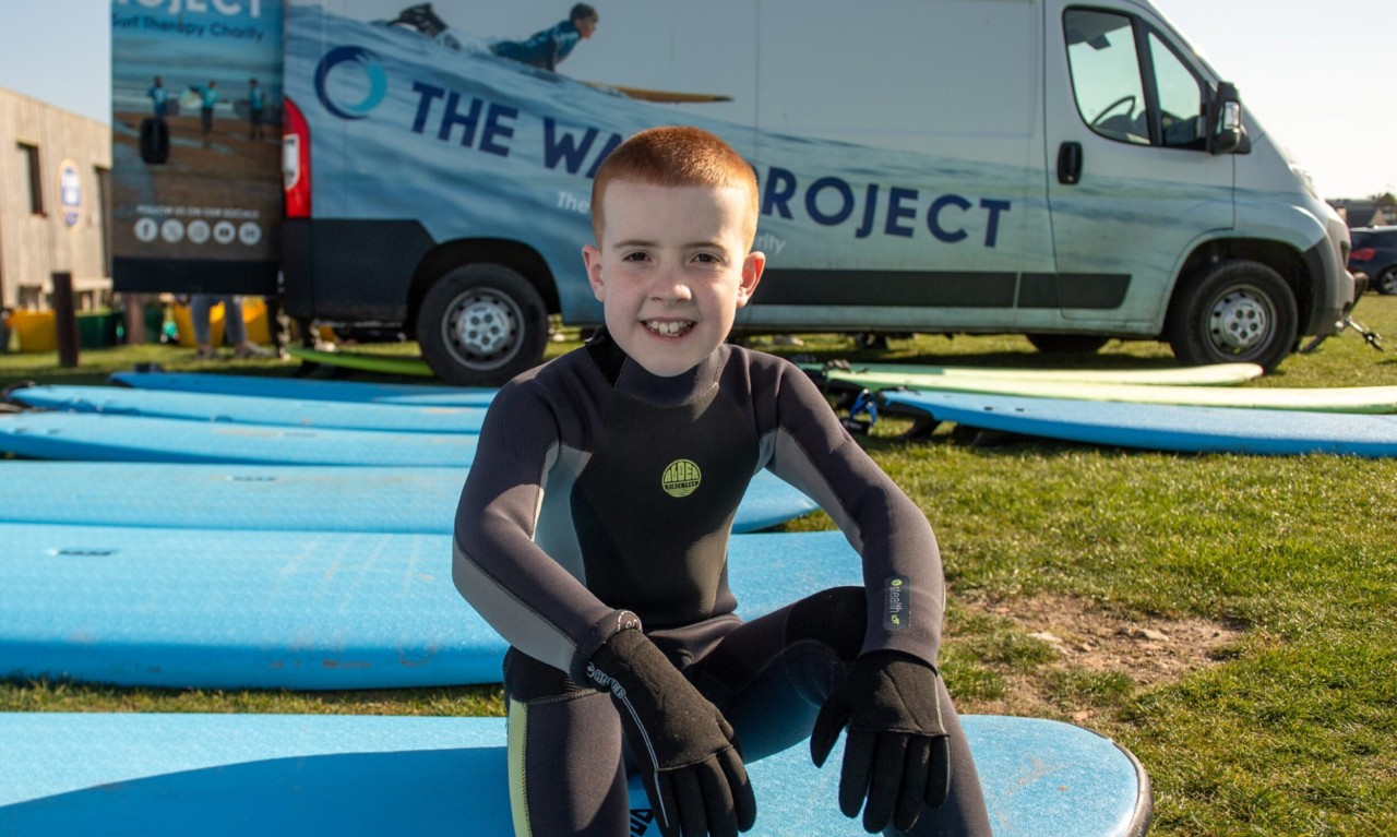 How surf therapy in St Andrews helps 10-year-old Finlay cope with his ‘busy brain’.