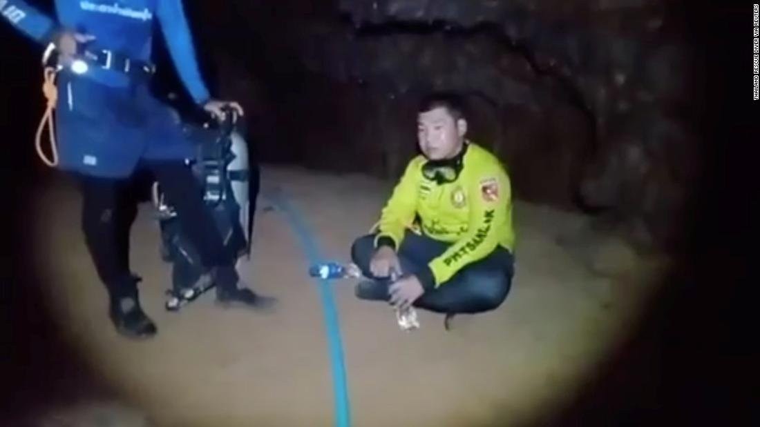 Buddhist monk rescued from flooded cave after being trapped for days