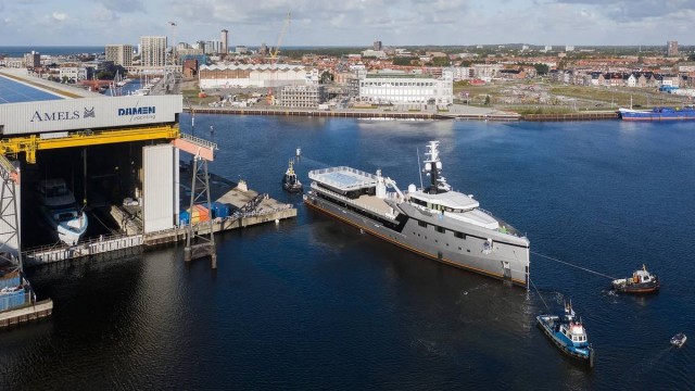 This 247 feet long vessel is exclusively built to support Jeff Bezos’ humungous $500 million yacht. It will accommodate a staff of 45 and will carry a helicopter, diving gear, water toys, and everything else the Amazon CEO and his girlfriend need for their voyages.