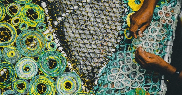 Tons of Discarded Fishing Nets Are Formed into the Wildlife They Entangle in Sculptures by Ghost Net Collective