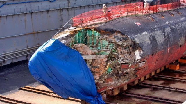 How a Navy Submarine Survived Slamming Into an 'Underwater Mountain'